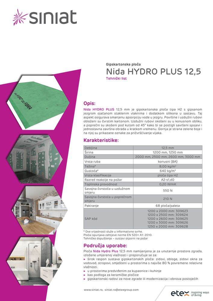 HYDRO Plus - Tehnički list